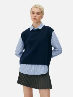 2-in-1 Gelaagd Overhemdvest