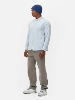 Jacquard Gestreept Shirt Met Lange Mouwen