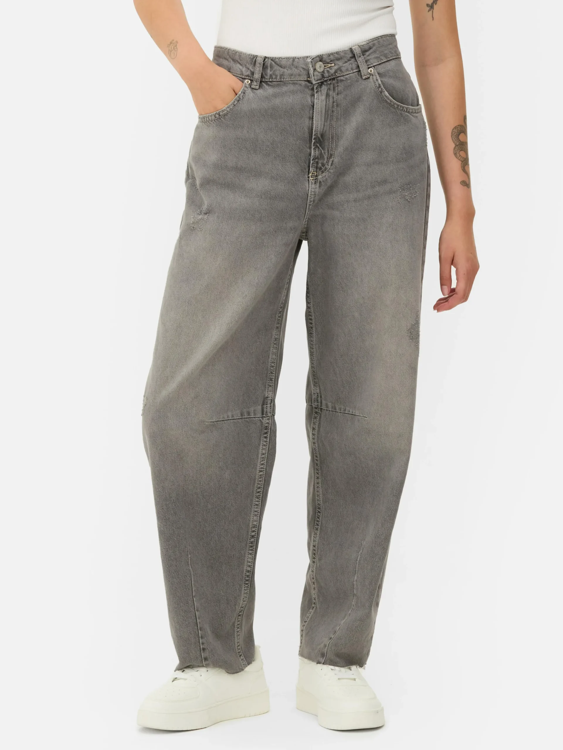 Jeans Met Barrel-pijpen