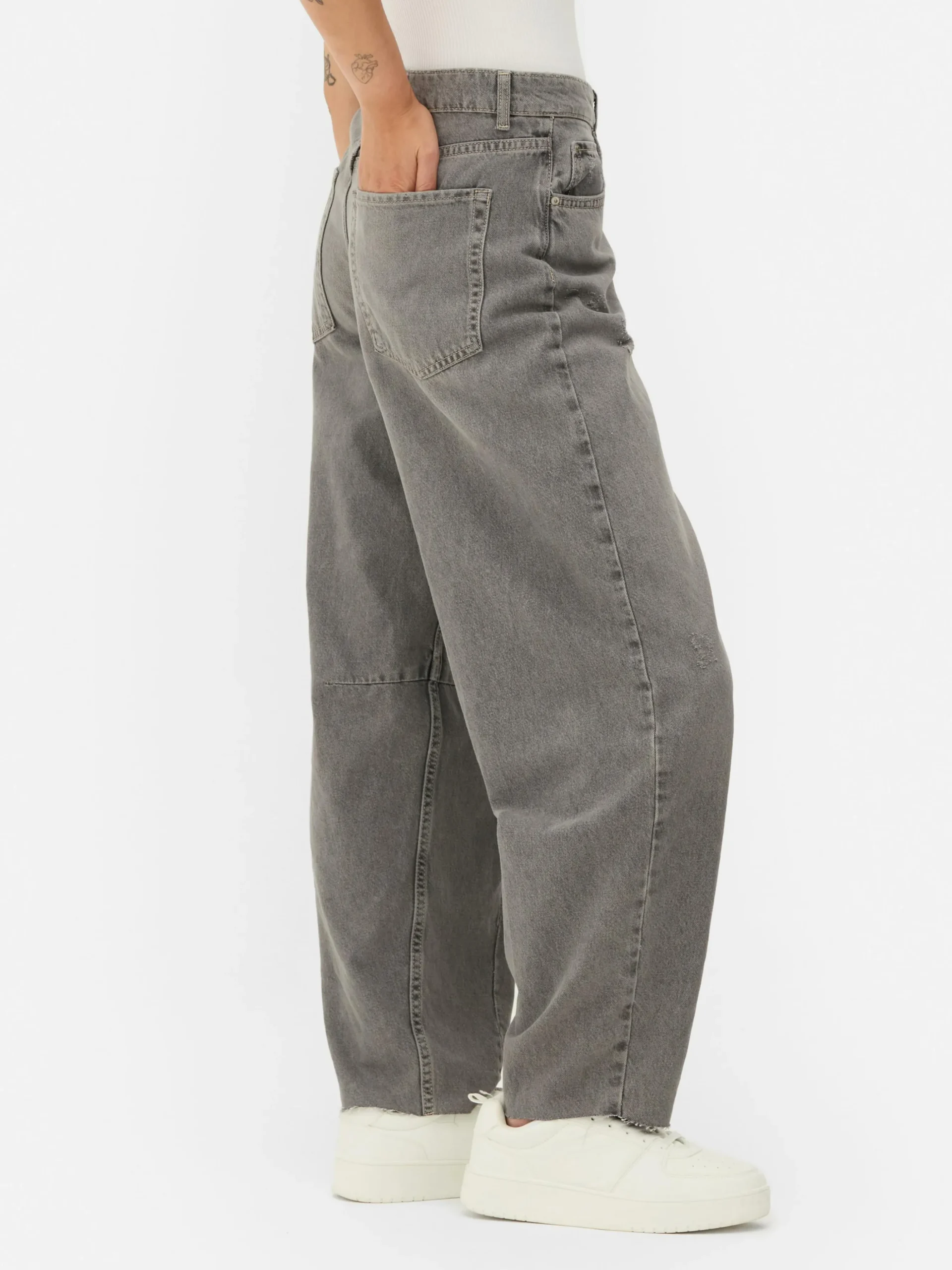 Jeans Met Barrel-pijpen