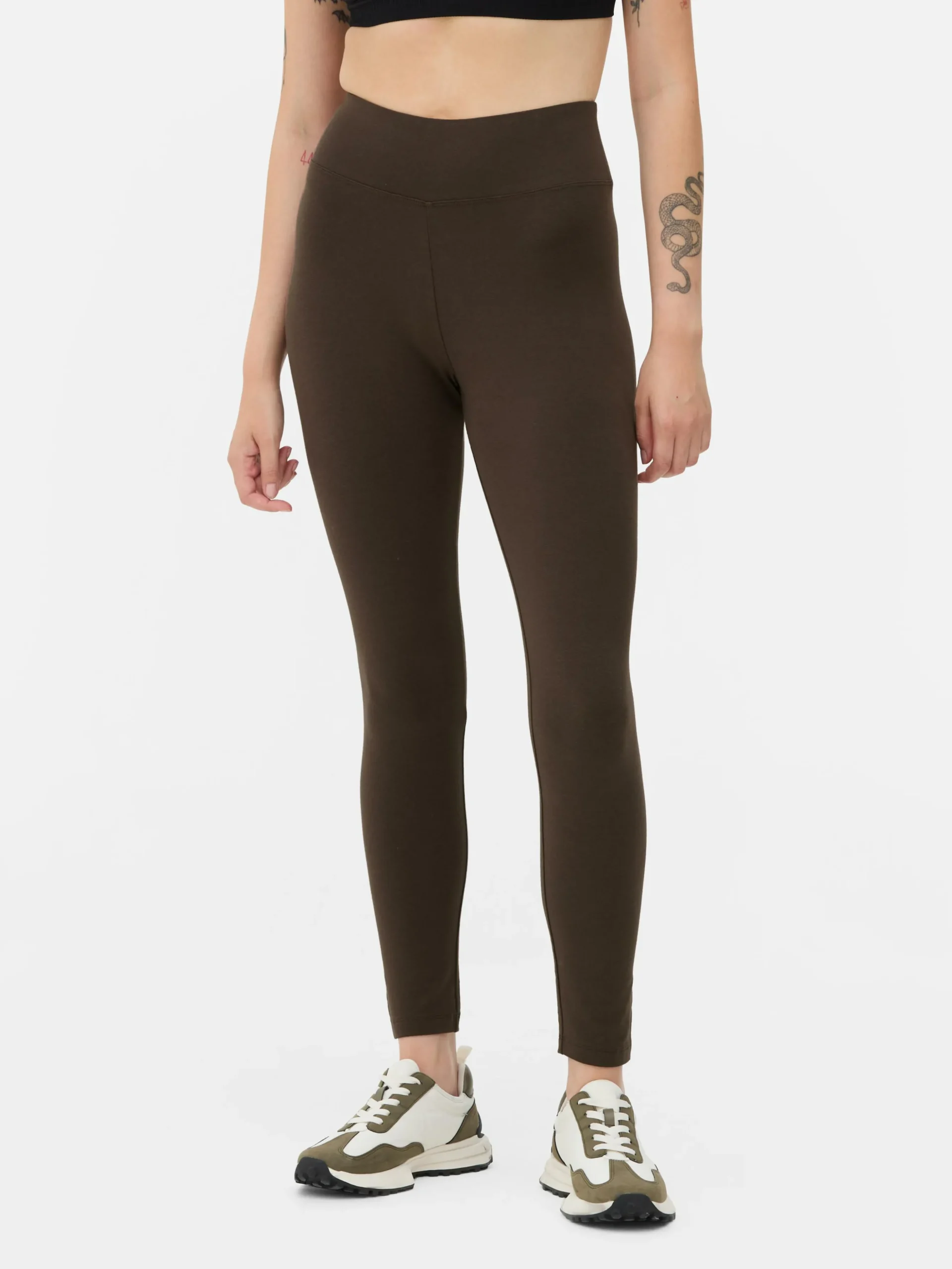 Jersey Legging Met Hoge Taille