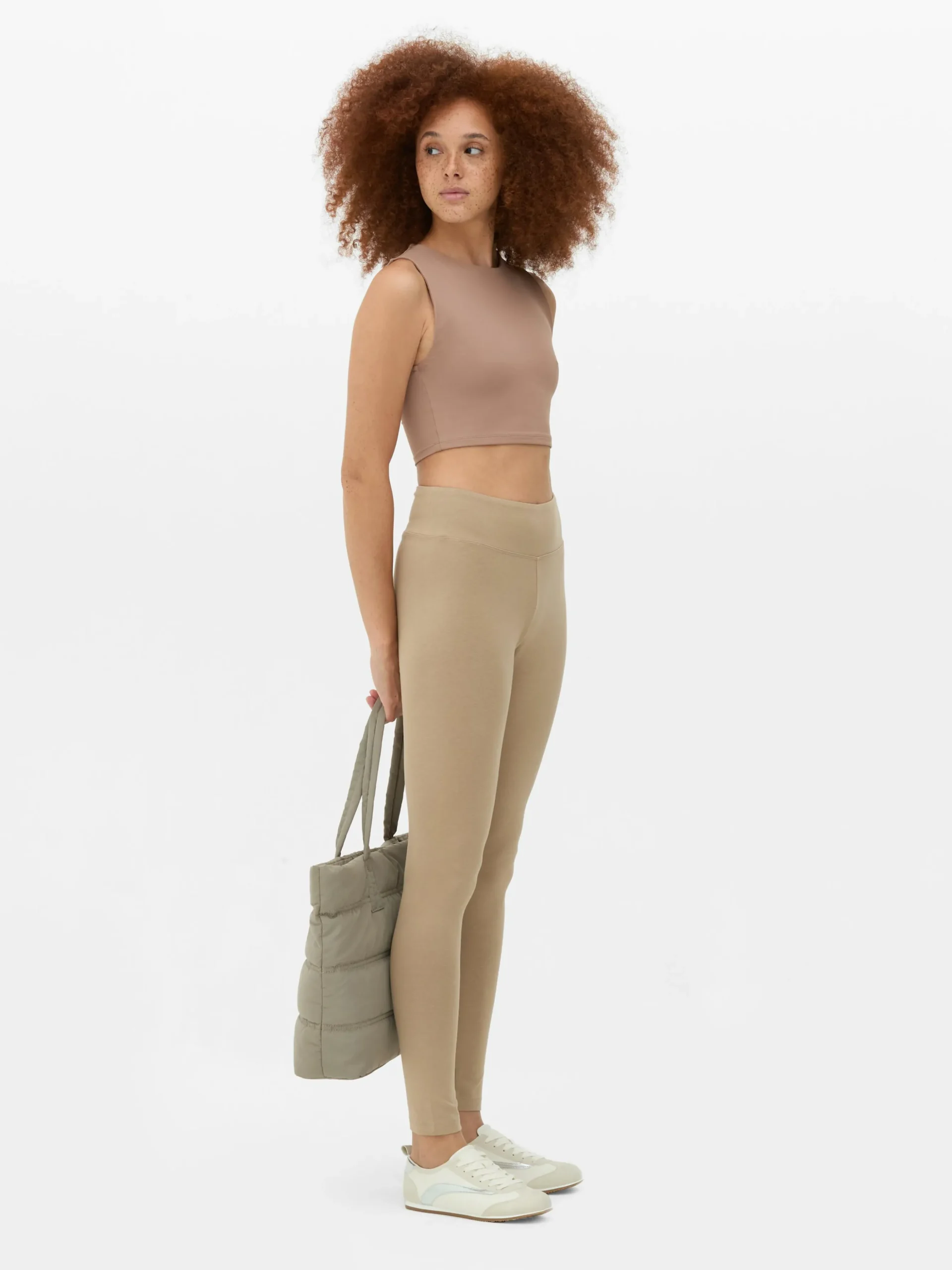 Jersey Legging Met Hoge Taille