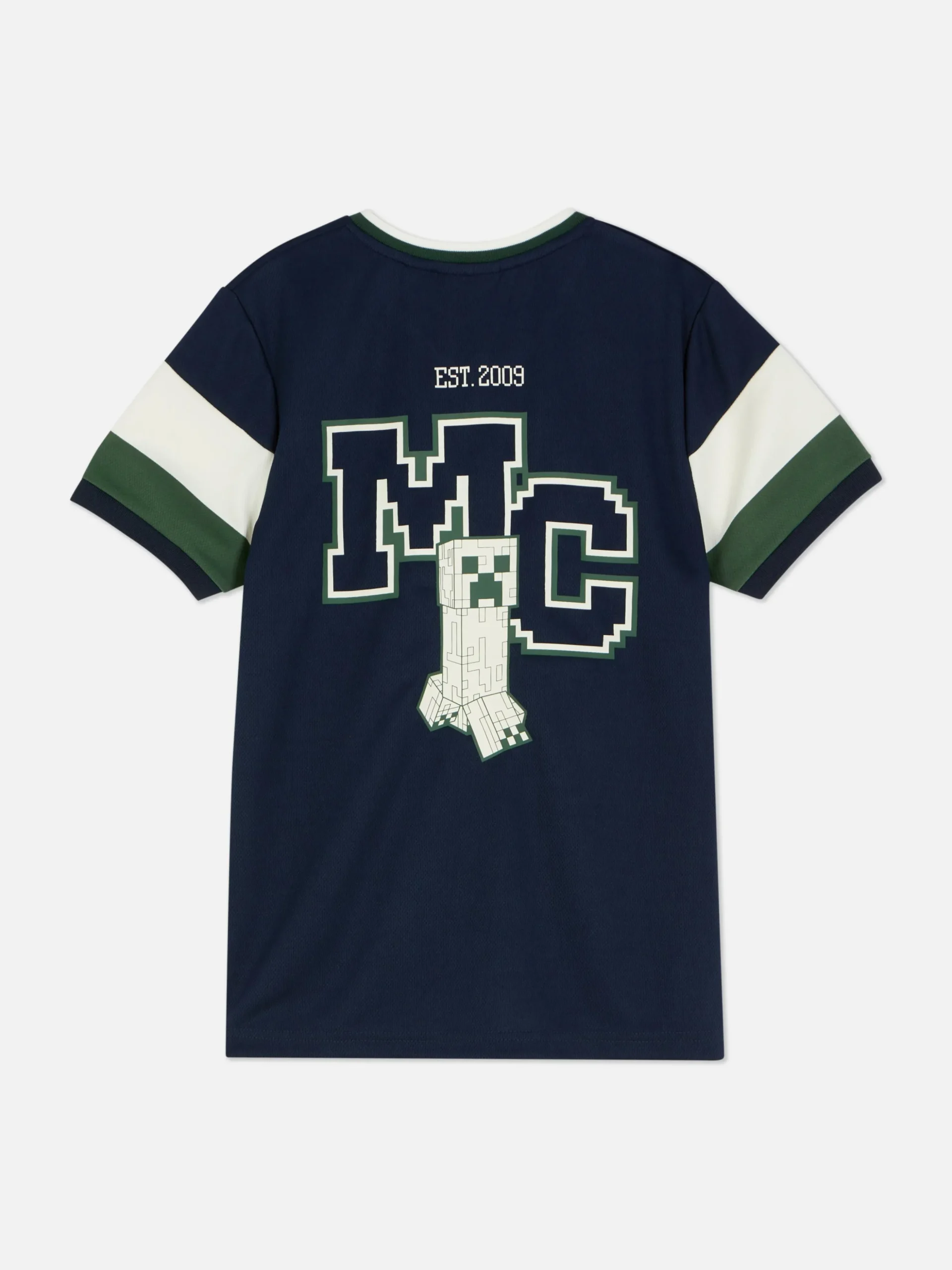 Jersey Met Korte Mouwen En Minecraft-print
