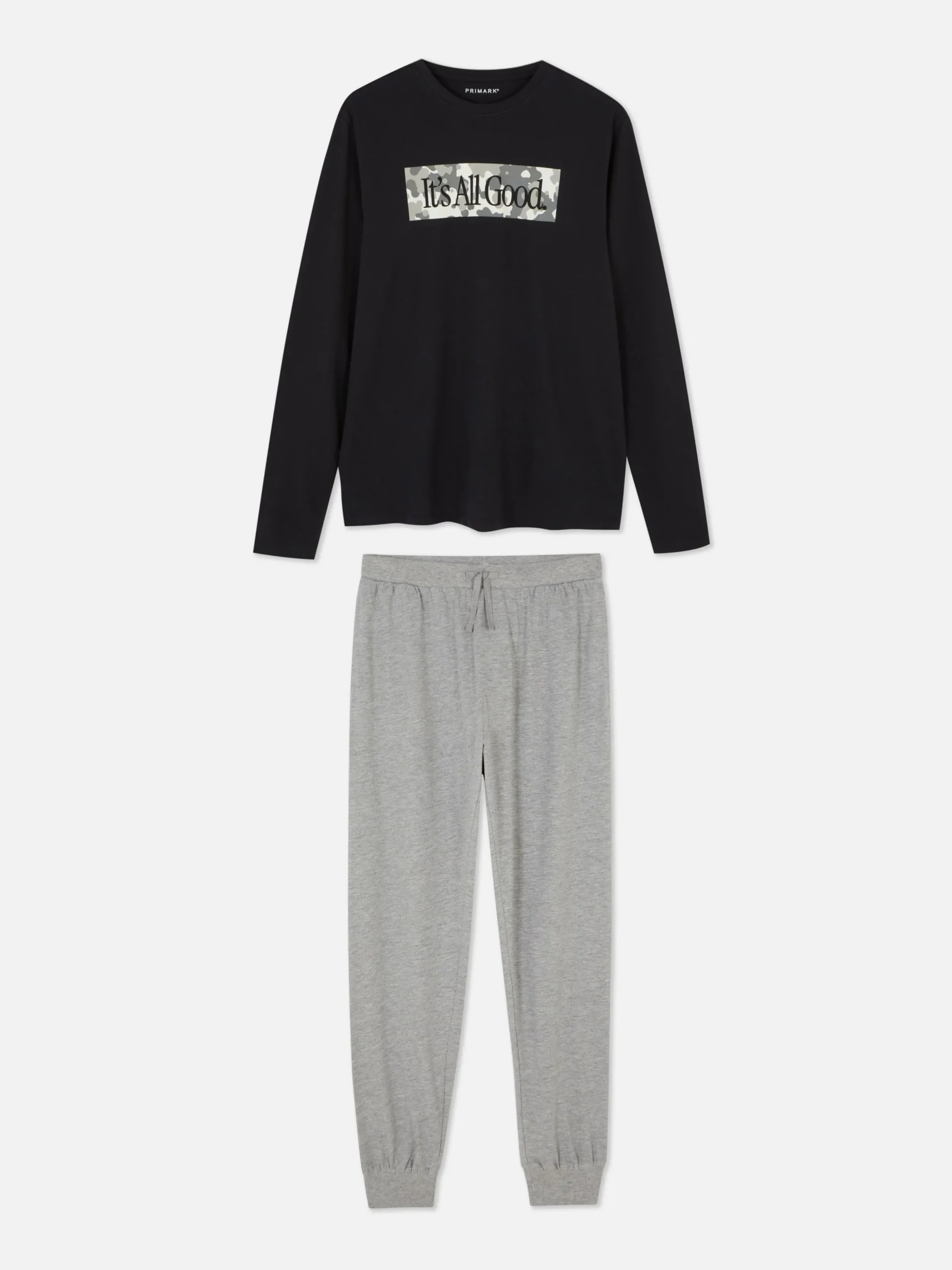Jersey Pyjama Met Print