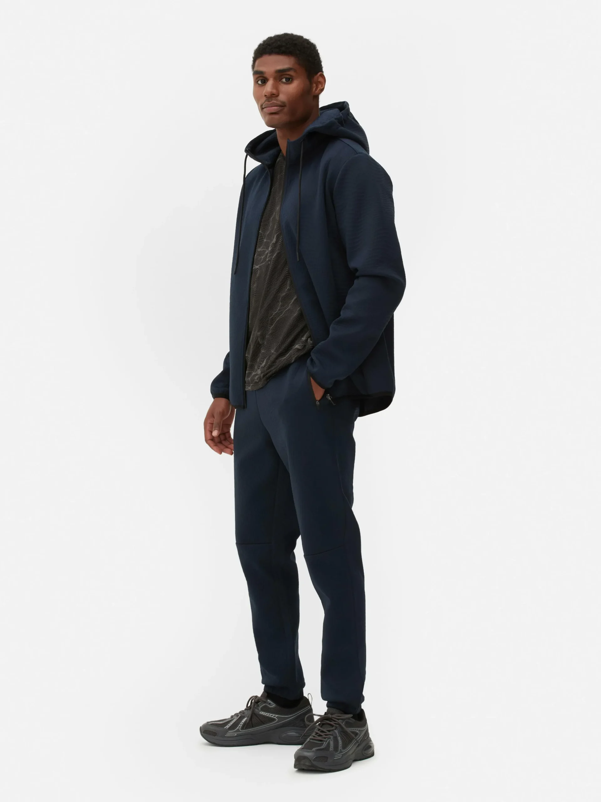 Joggingbroek Met Elastische Taille En Textuur