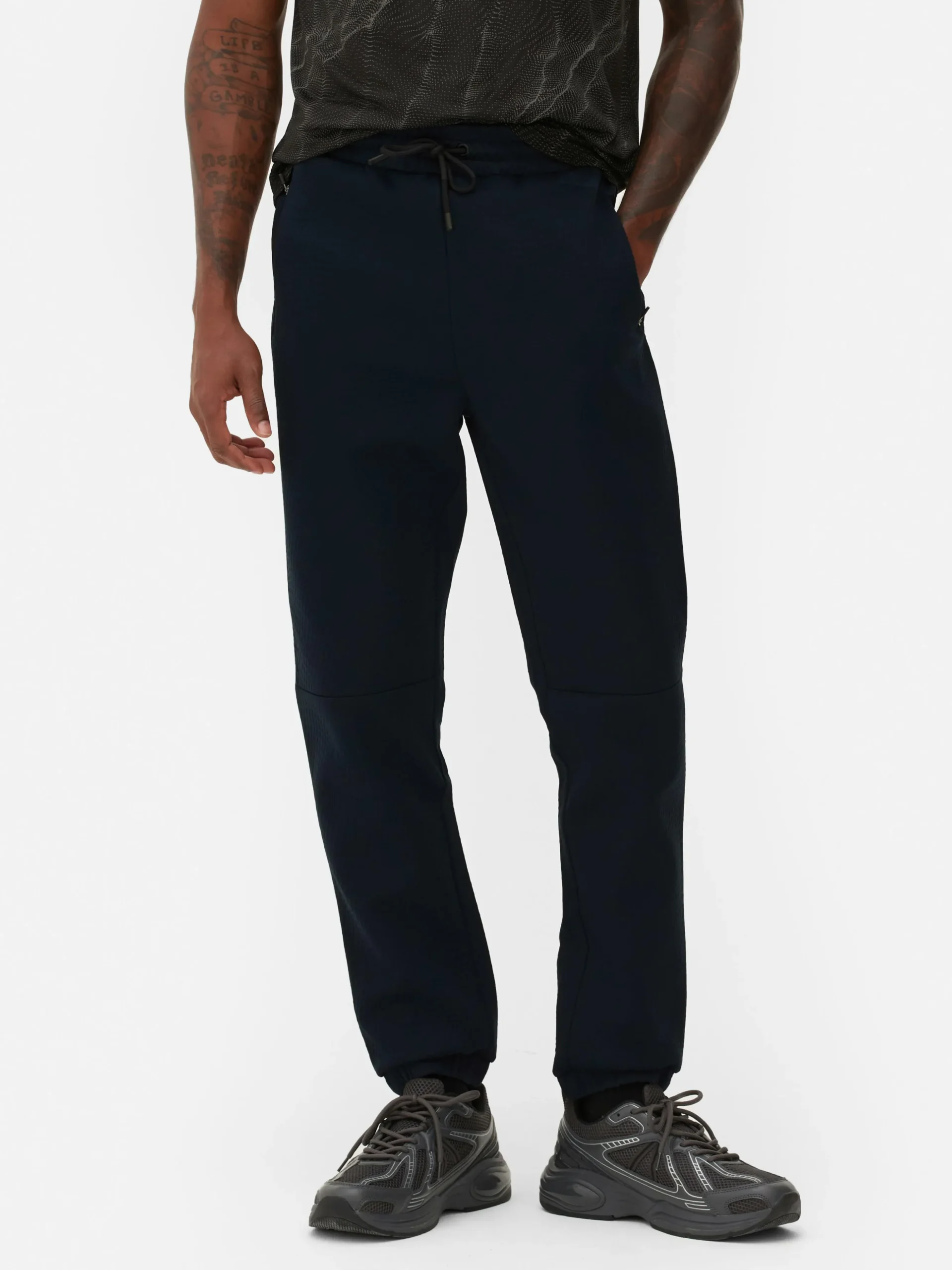 Joggingbroek Met Elastische Taille En Textuur