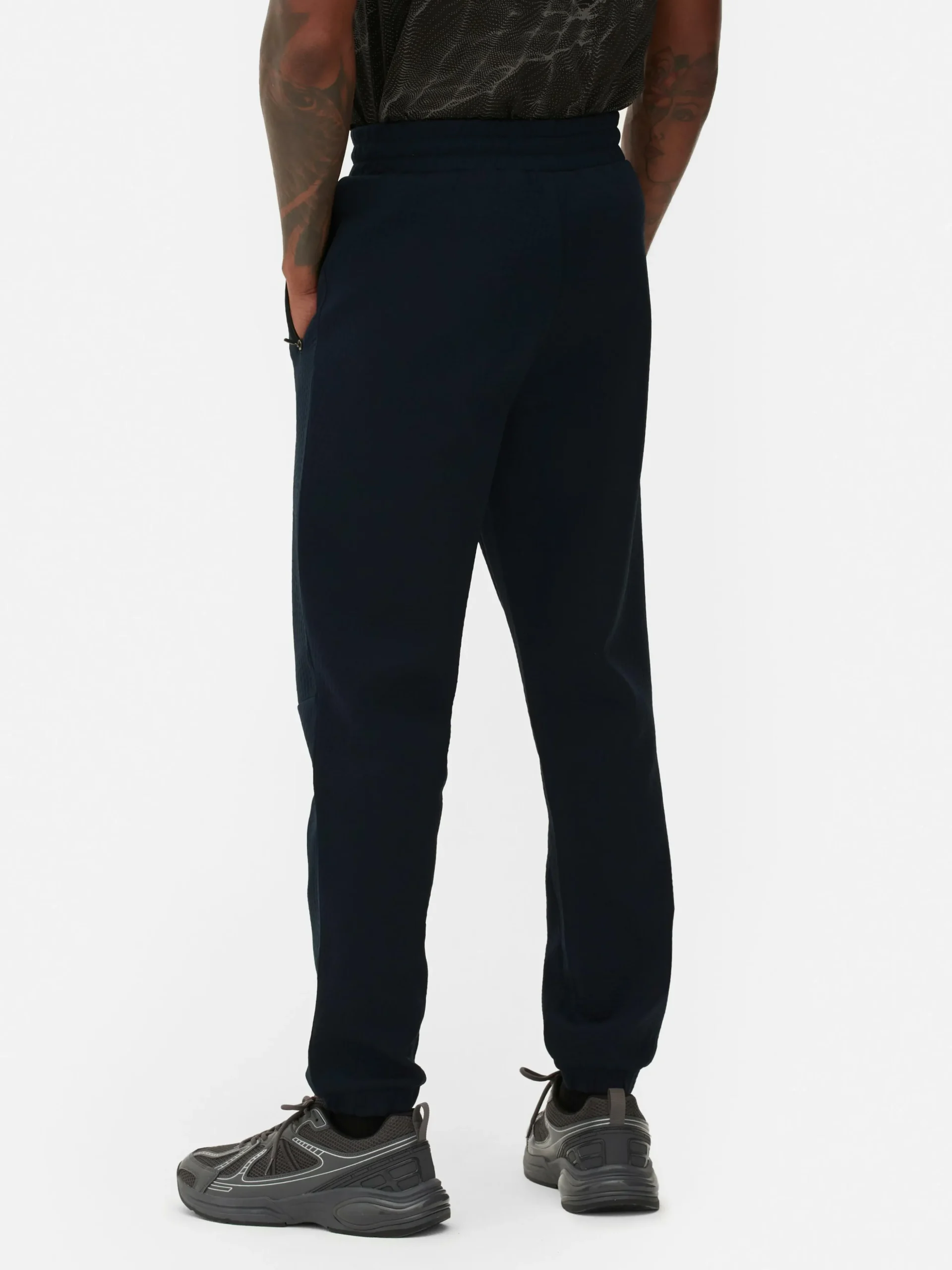 Joggingbroek Met Elastische Taille En Textuur