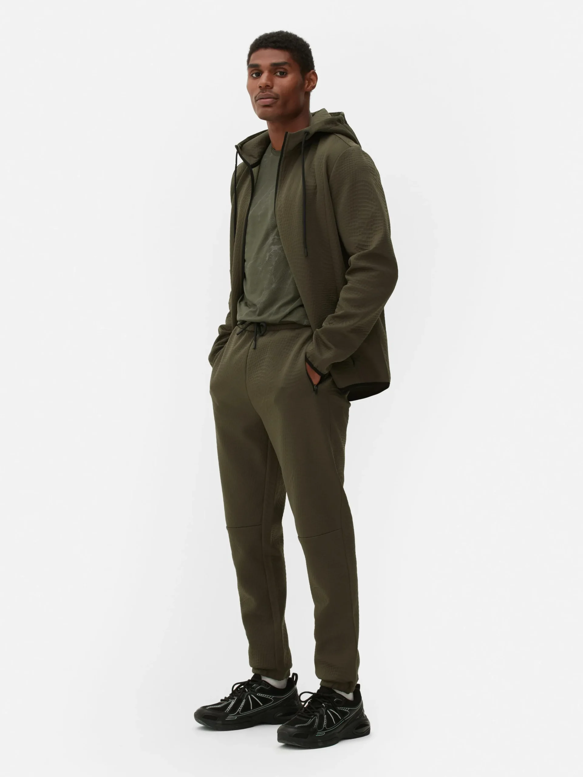 Joggingbroek Met Elastische Taille En Textuur