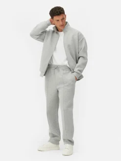 Joggingbroek Met Gepaspelde Naad En Rechte Pijp Kem