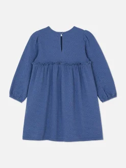Jurk Van Getextureerde Jersey
