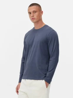 Katoenen T-shirt Met Lange Mouwen