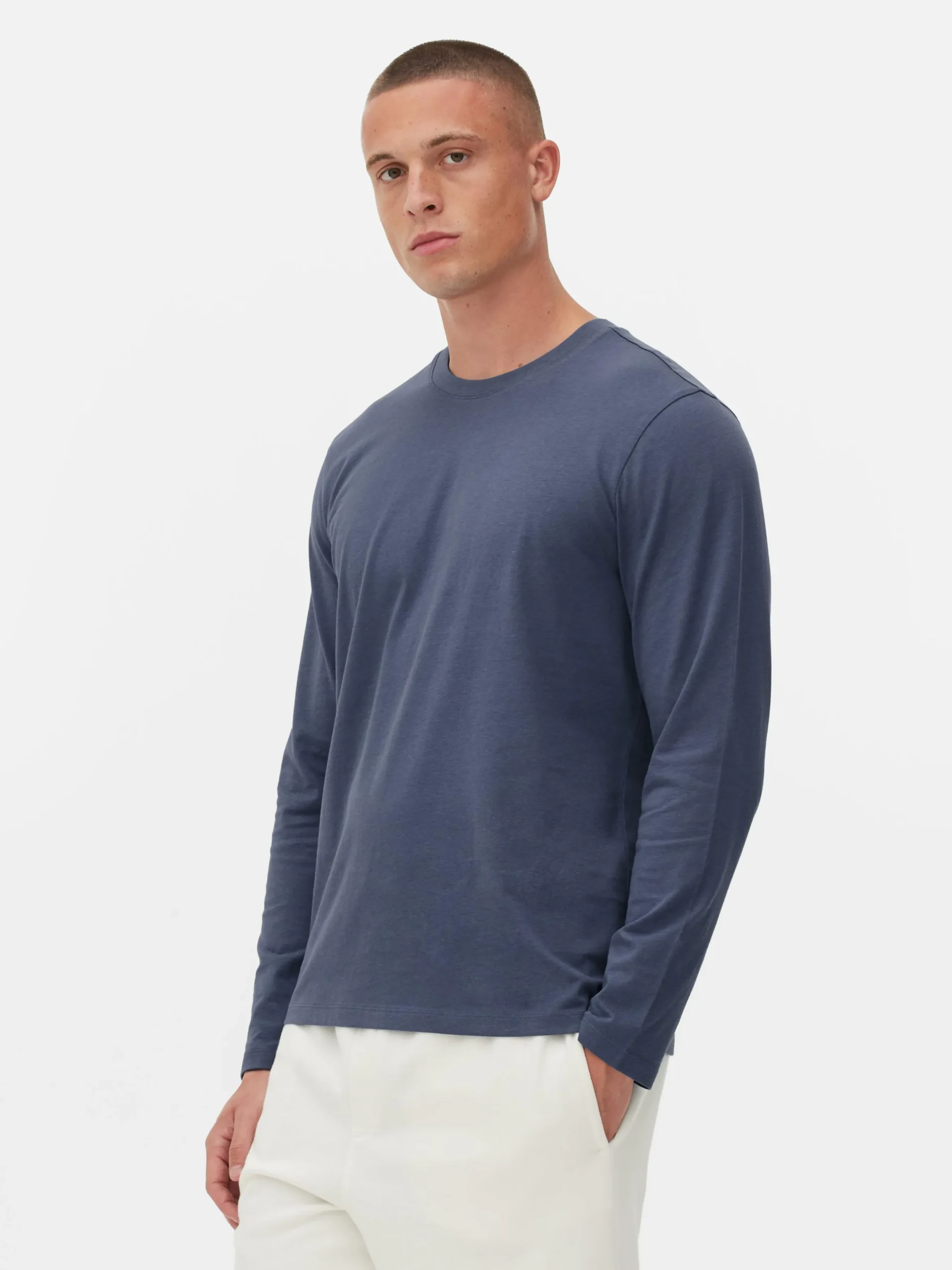 Katoenen T-shirt Met Lange Mouwen