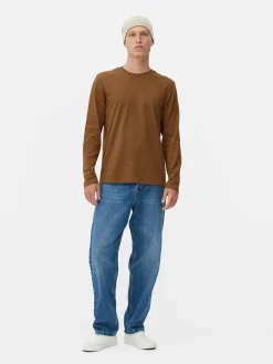 Katoenen T-shirt Met Lange Mouwen