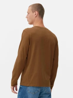 Katoenen T-shirt Met Lange Mouwen
