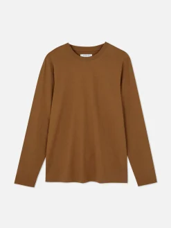 Katoenen T-shirt Met Lange Mouwen