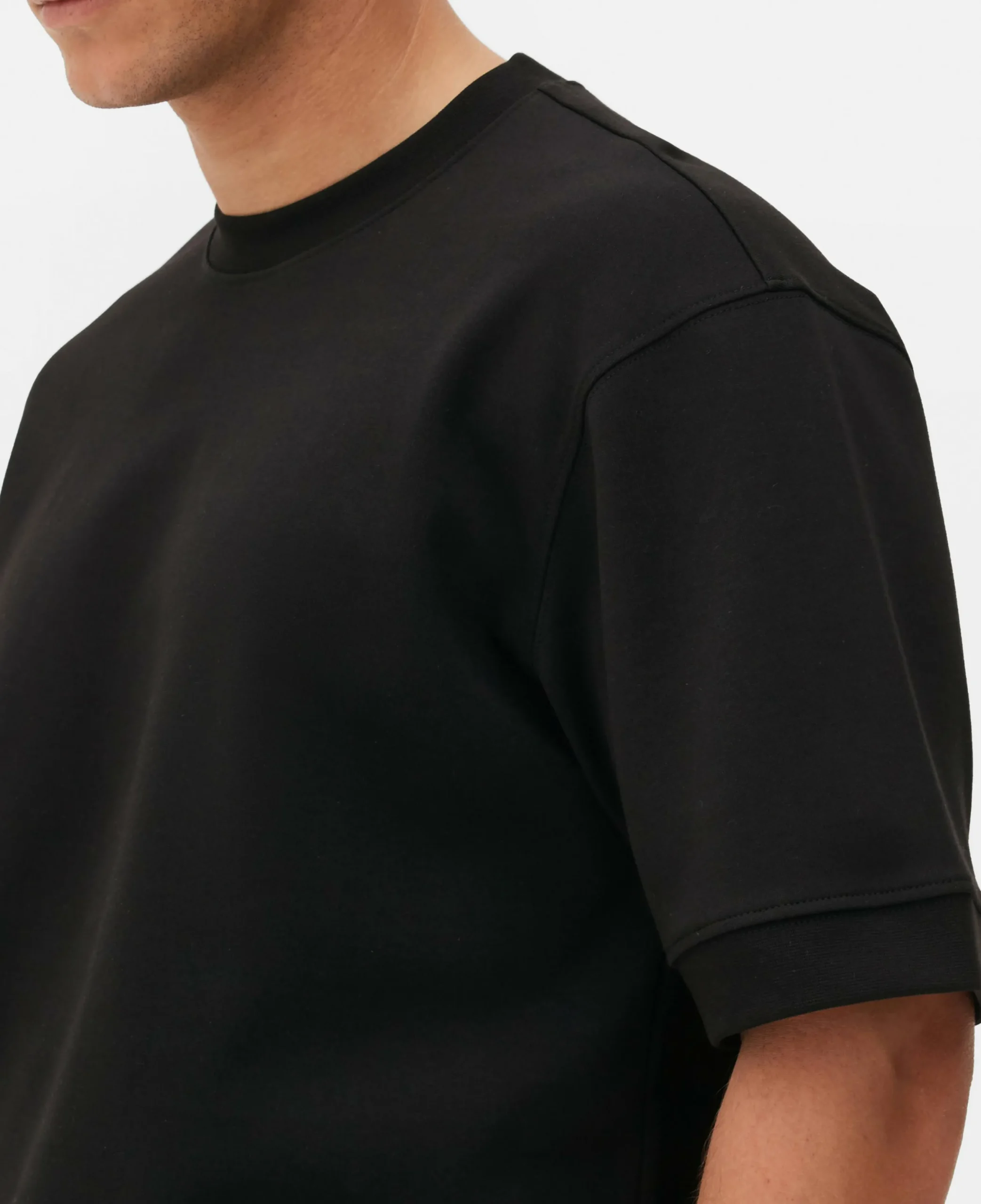 Kem T-shirt Met Ronde Hals