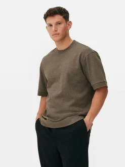 Kem T-shirt Met Ronde Hals