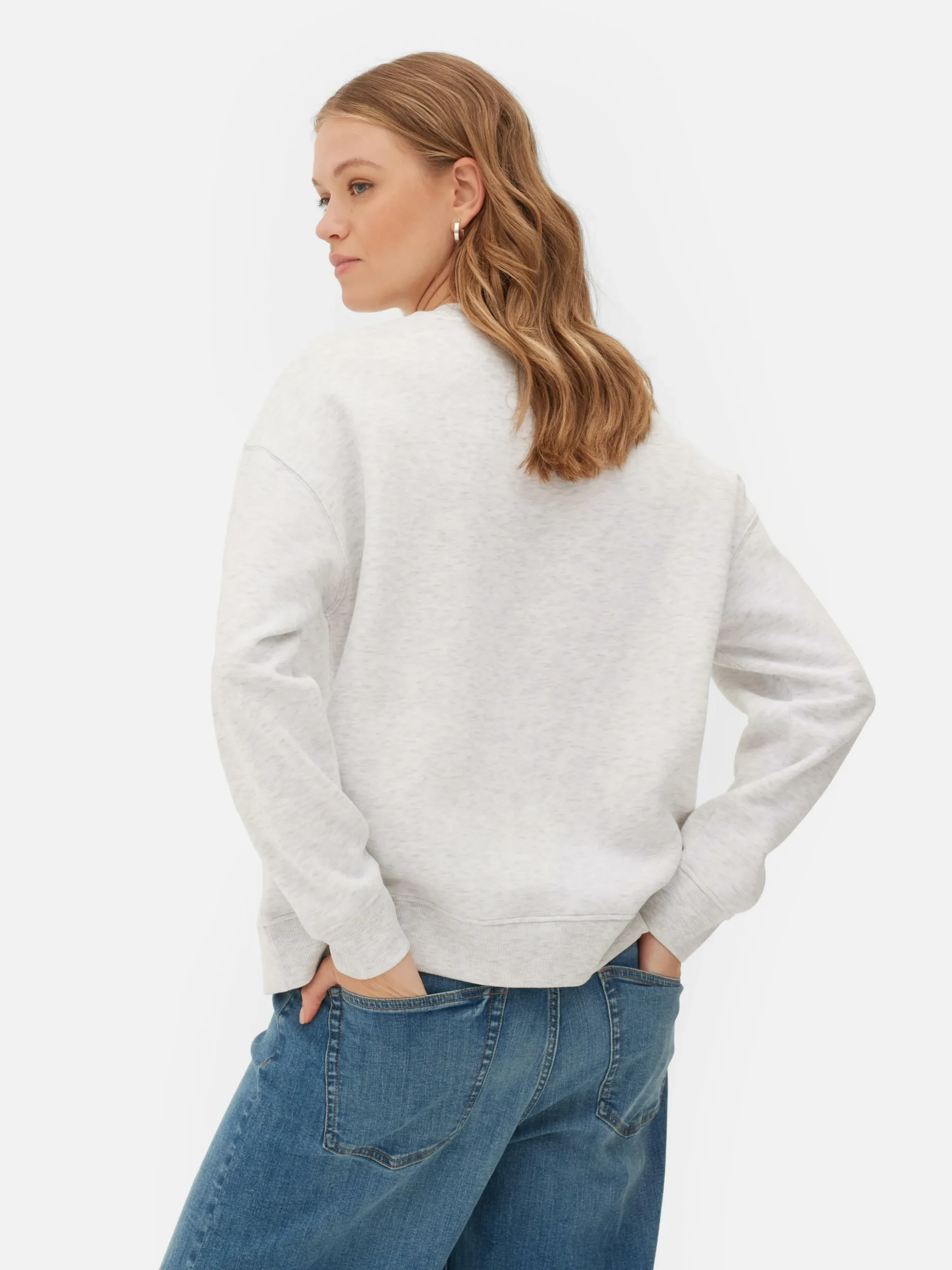 Klassiek Sweatshirt Met Ronde Hals