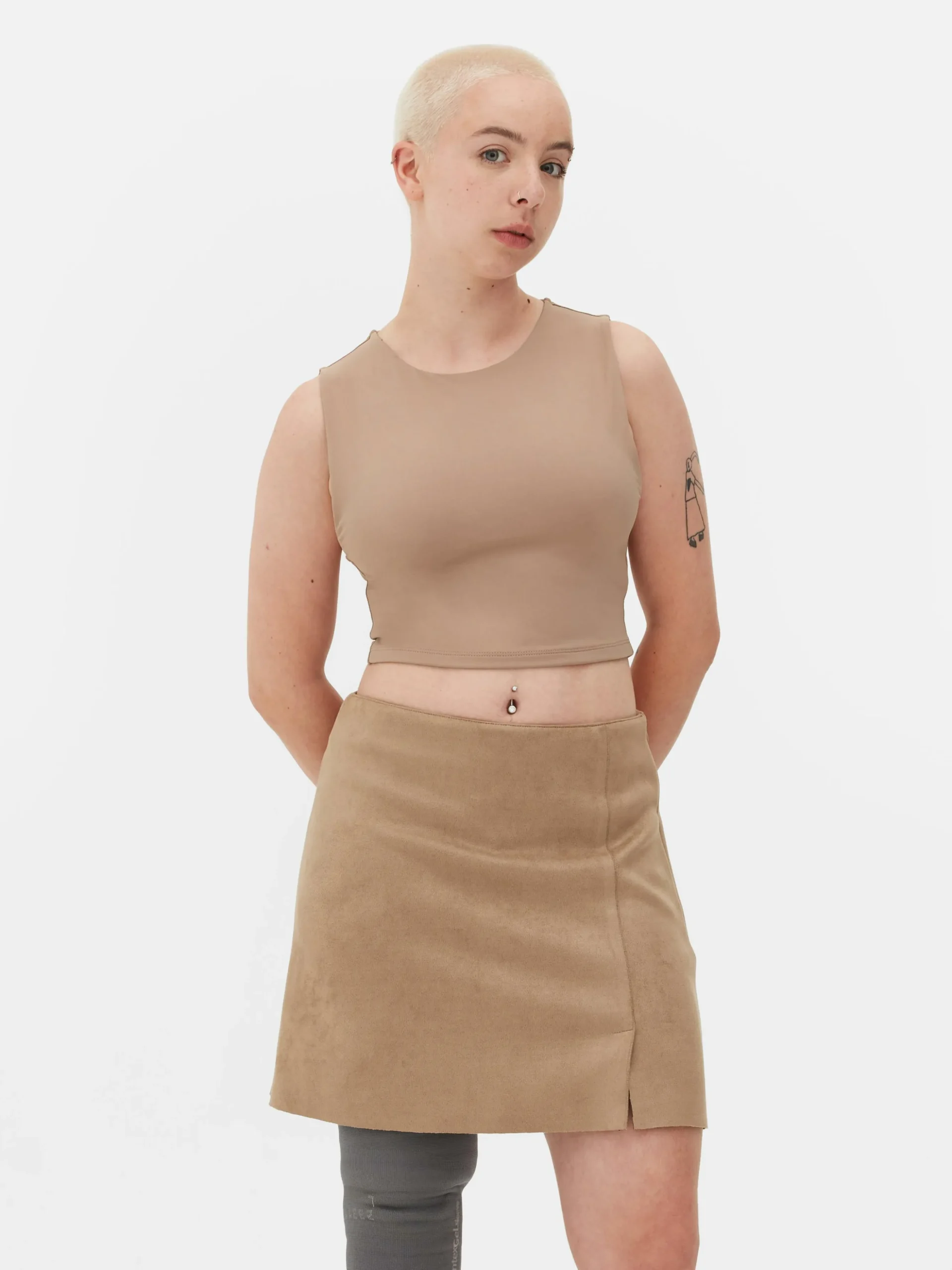 Kort Hemd Met Stretch En Racerback