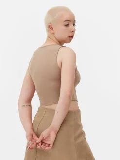 Kort Hemd Met Stretch En Racerback