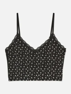 Kort Pyjamahemdje Met Kanten Rand