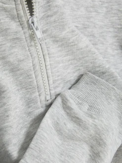 Kort Sweatshirt Met Opstaande Kraag