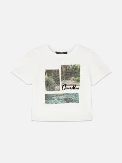 Kort T-shirt Met Print Claude Monet
