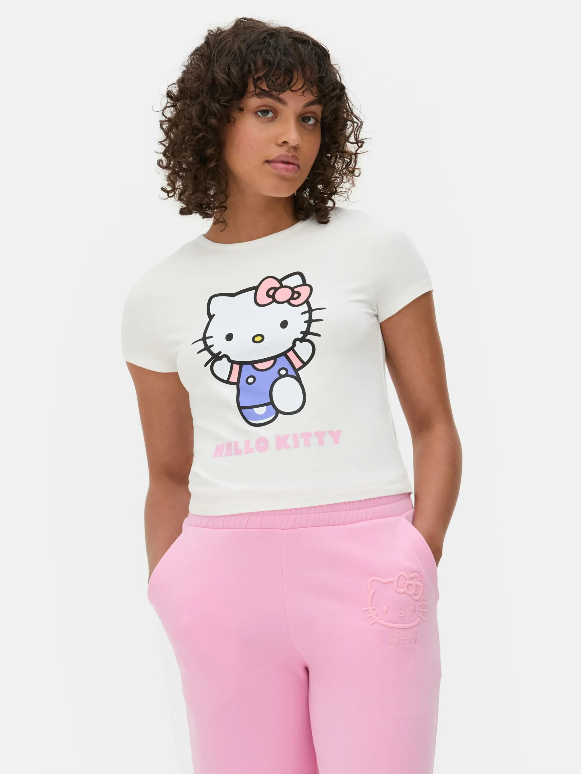 Kort T-shirt Met Print Hello Kitty