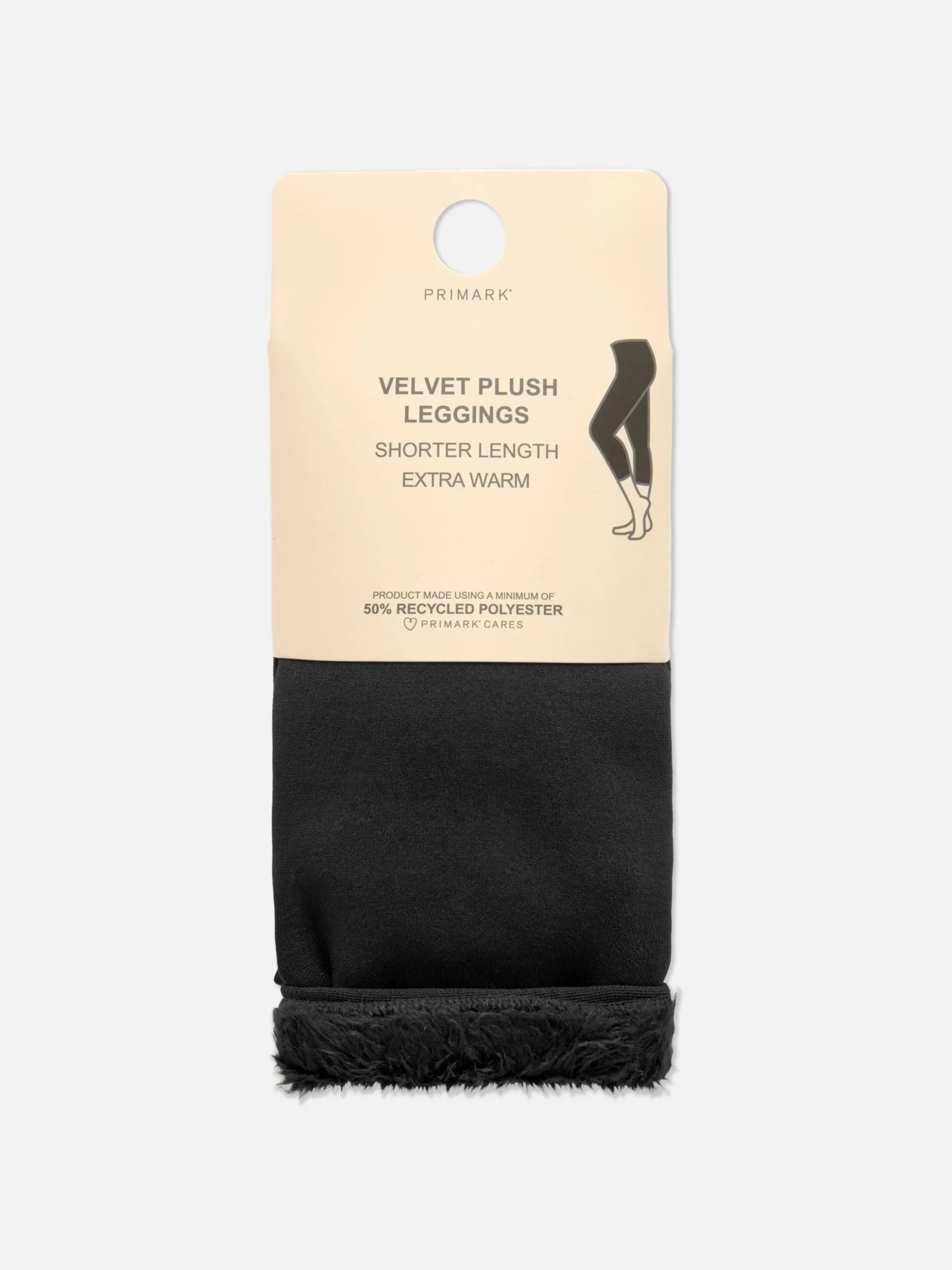 Korte Fluwelen Legging Met Pluche Voering