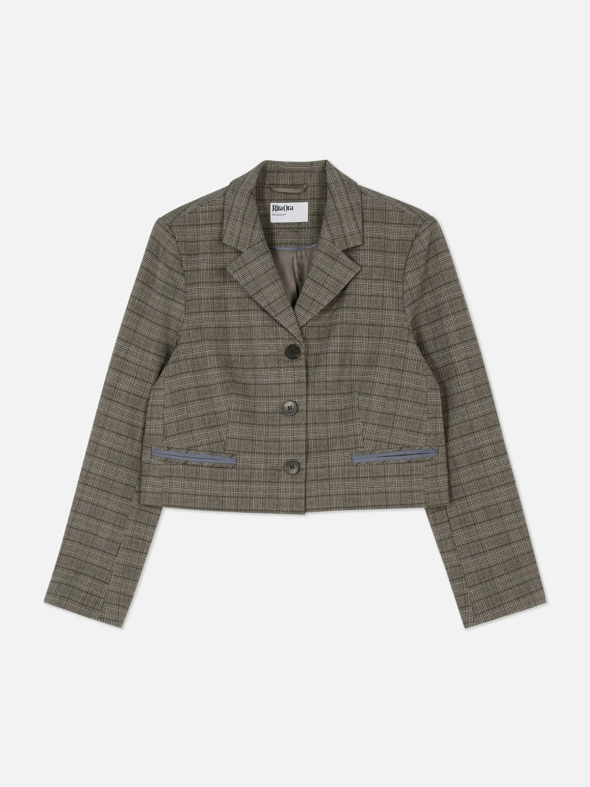 Korte Geruite Blazer Rita Ora