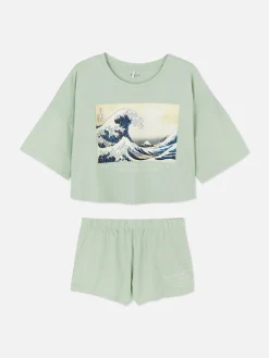 Korte Pyjama Hokusai