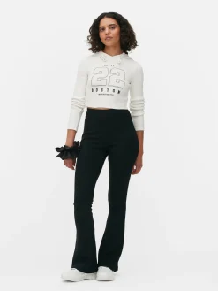 Korte Top Met Capuchon En Print
