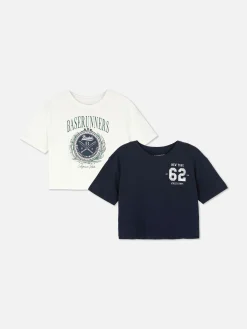 Korte T-shirts, Set Van 2