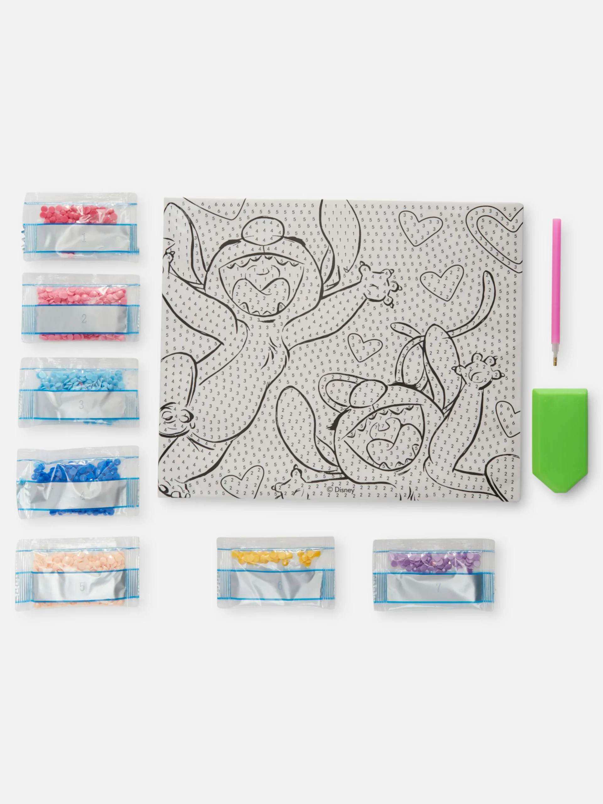 Kunstset Met Imitatie-edelstenen Disney's Stitch