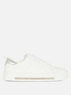 Lage Sneakers Met Strassteentjes