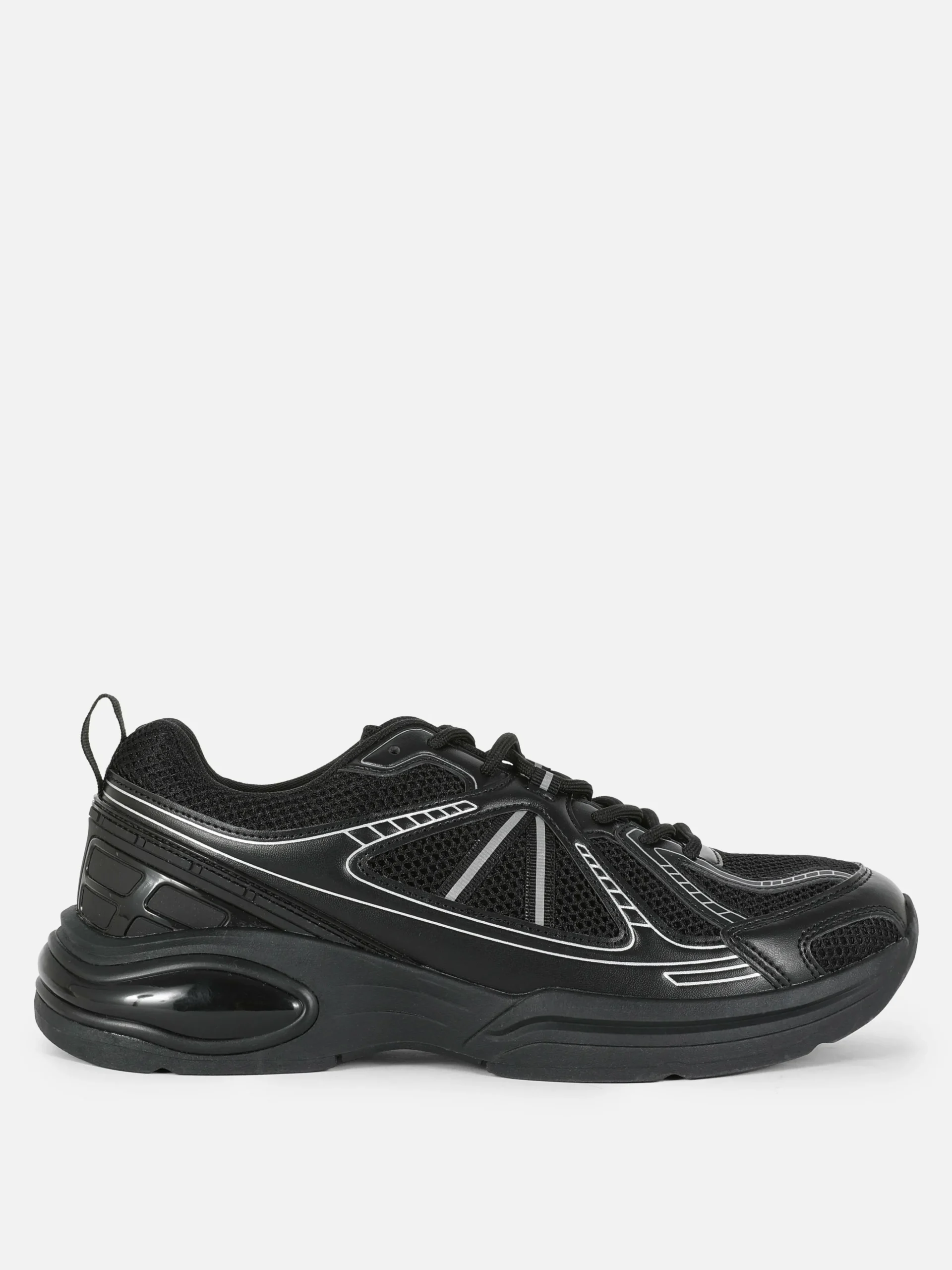 Lage Sportsneakers Met Inzetstukken