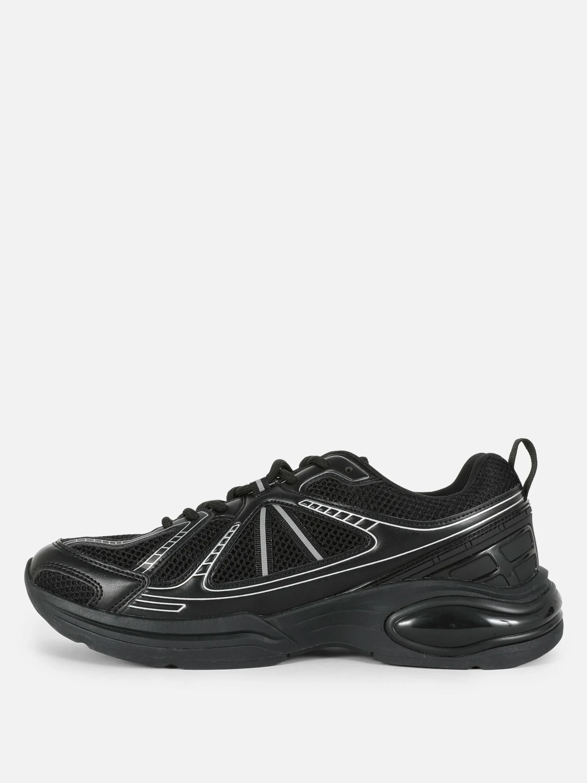 Lage Sportsneakers Met Inzetstukken