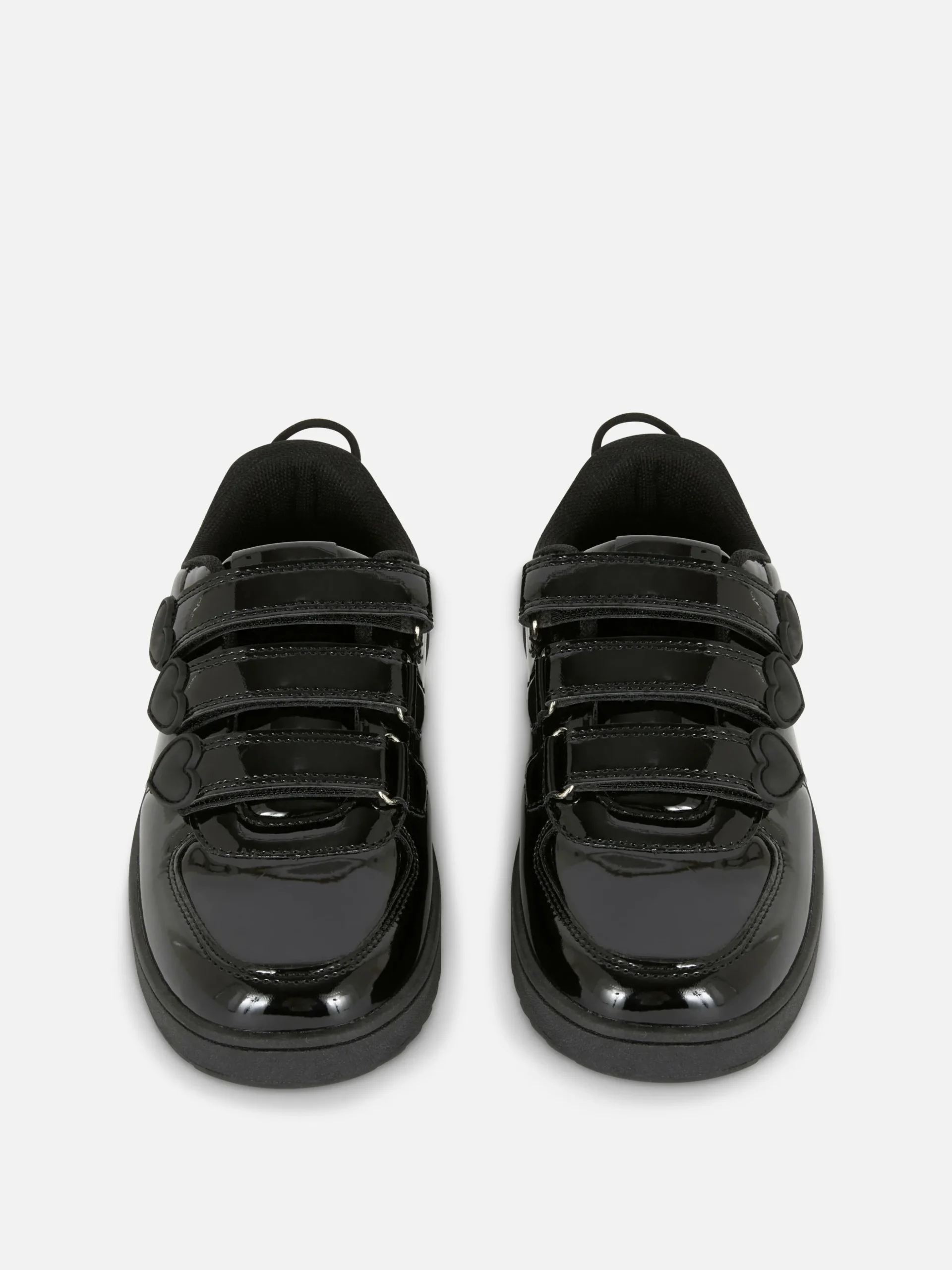 Lakleren Sneakers Met Drie Bandjes