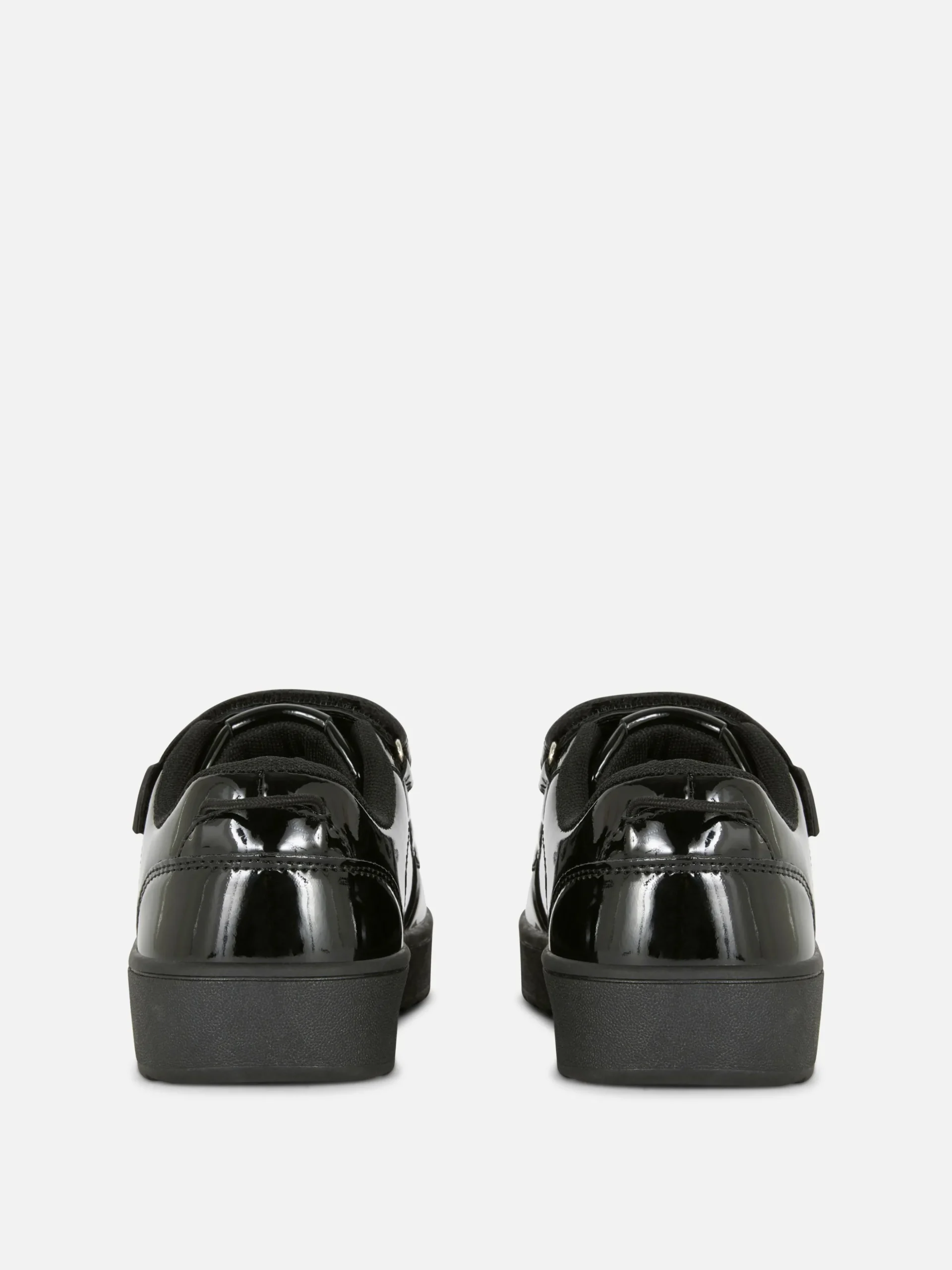 Lakleren Sneakers Met Drie Bandjes