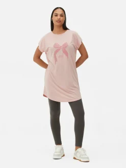 Lang T-shirt Met Ronde Hals