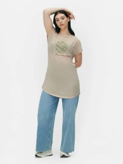 Lang T-shirt Met Ronde Hals