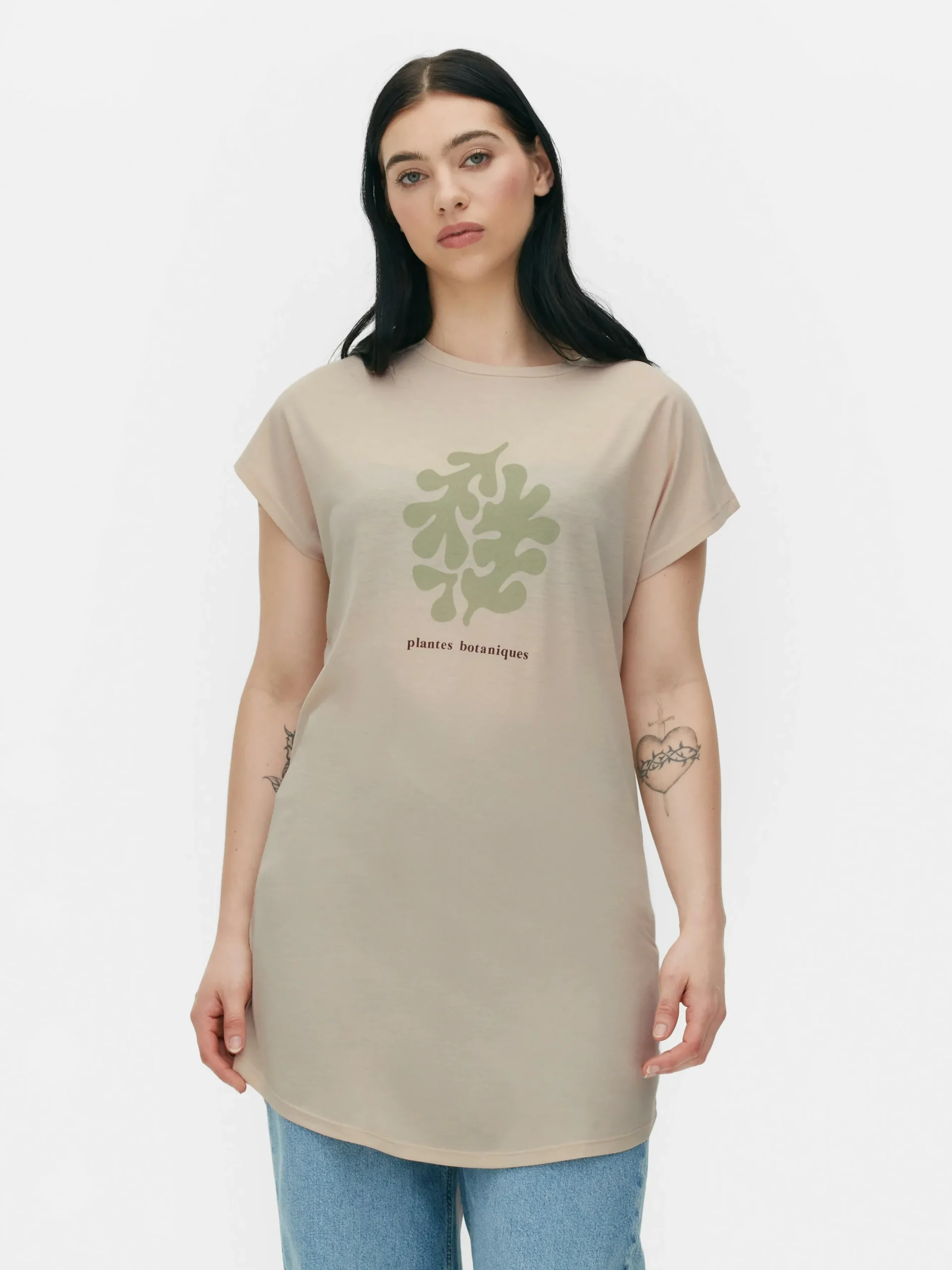 Lang T-shirt Met Ronde Hals