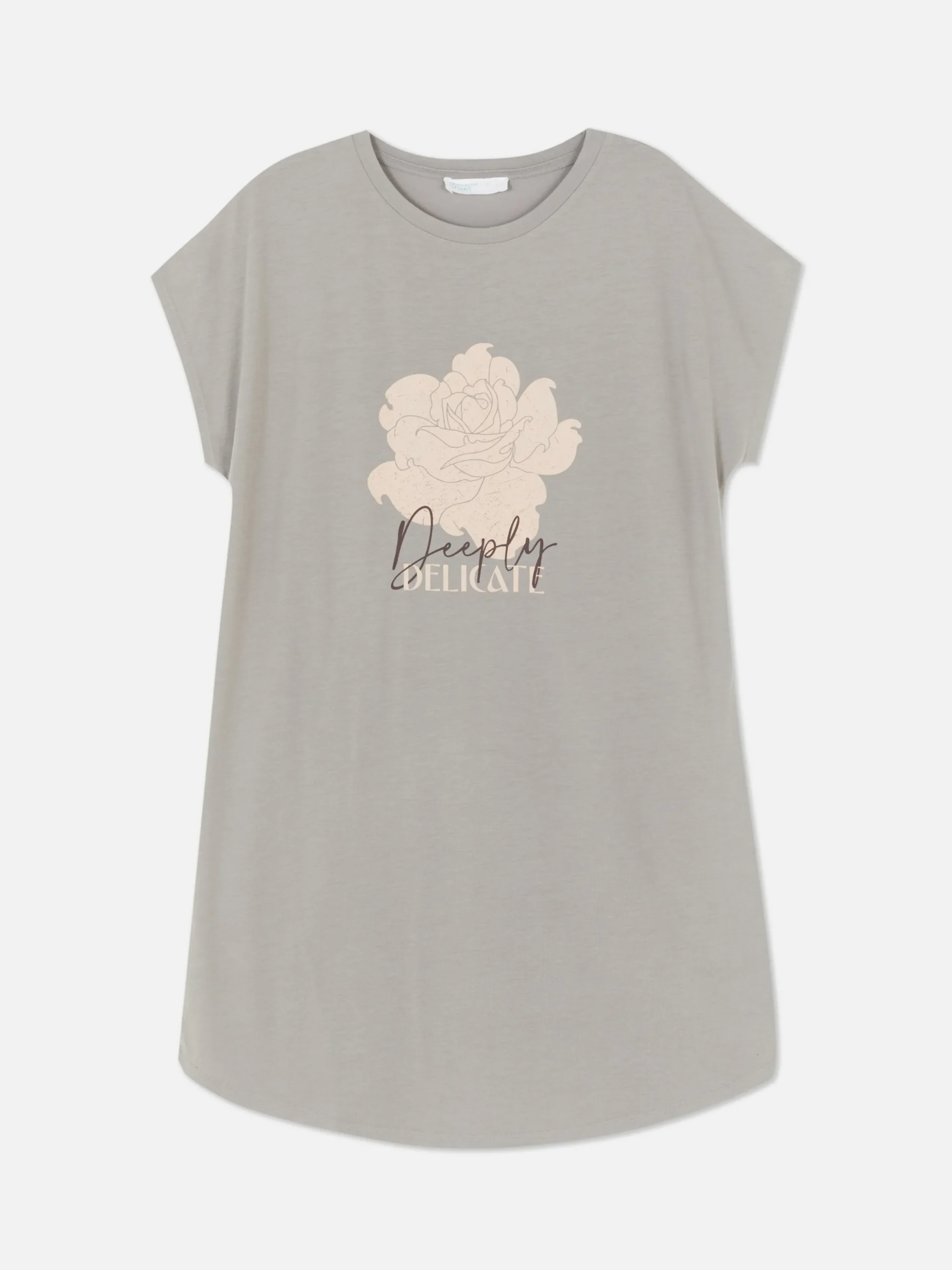 Lang T-shirt Met Ronde Hals