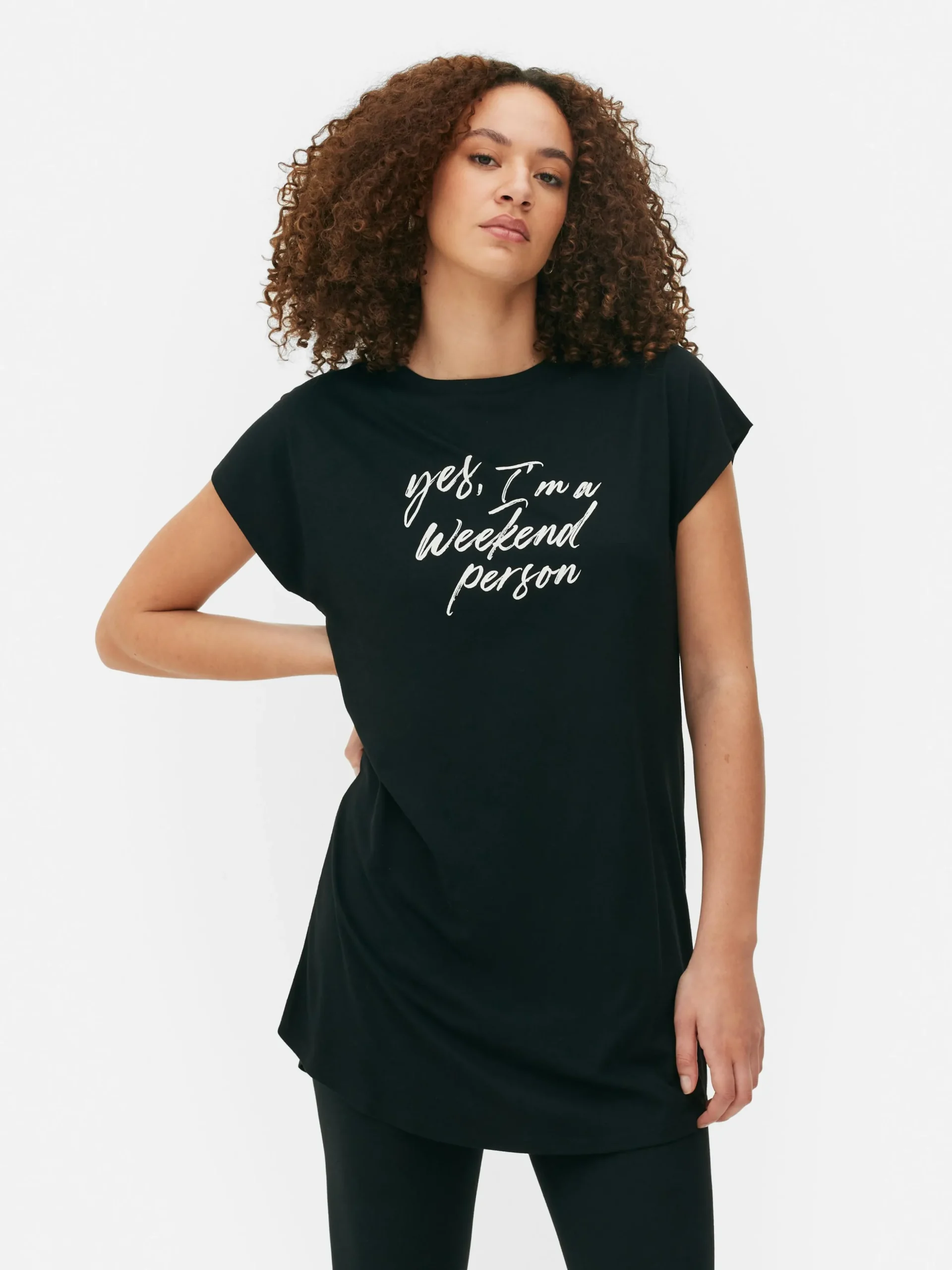 Lang T-shirt Met Ronde Hals