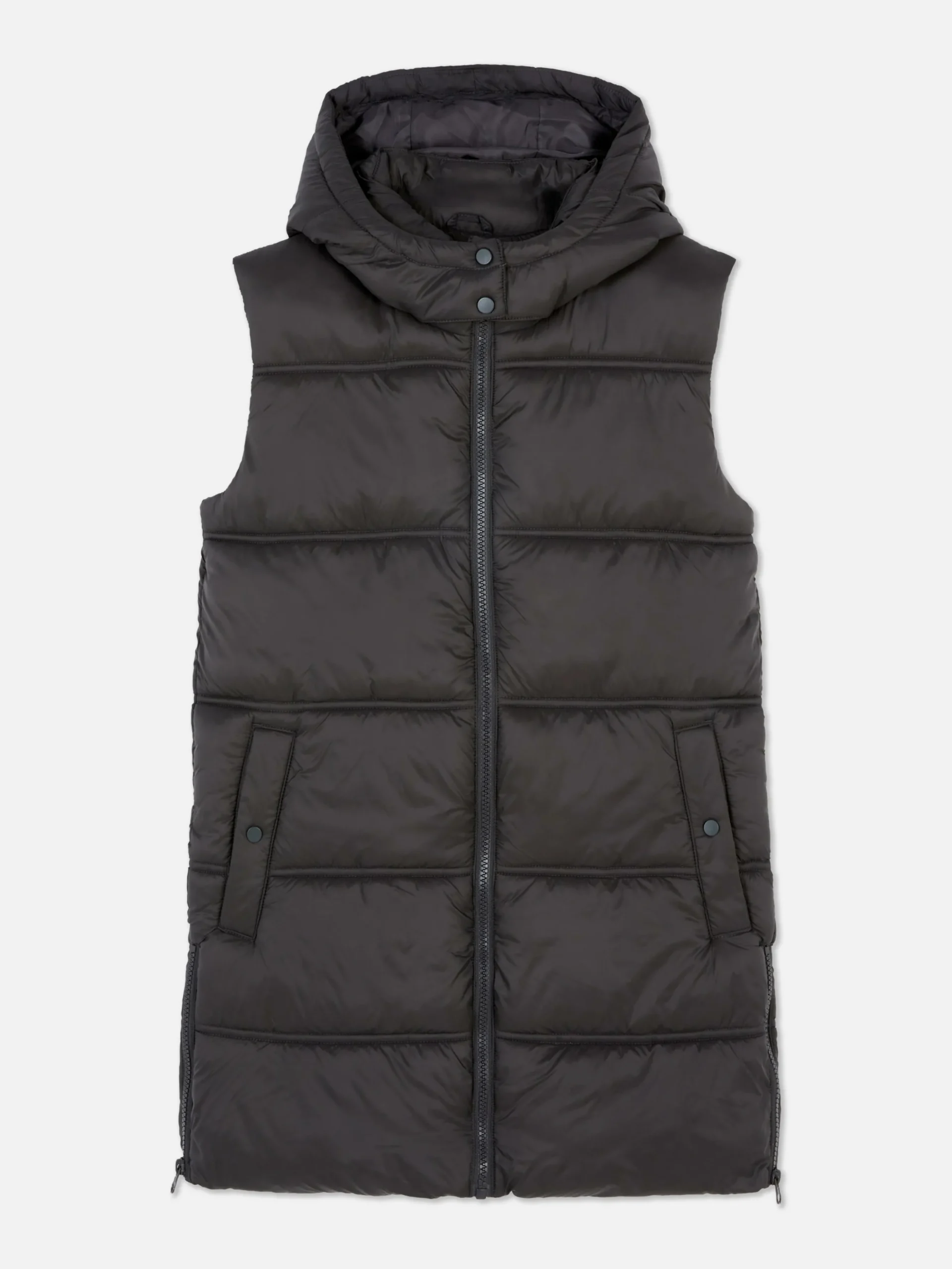 Lange Bodywarmer Met Capuchon
