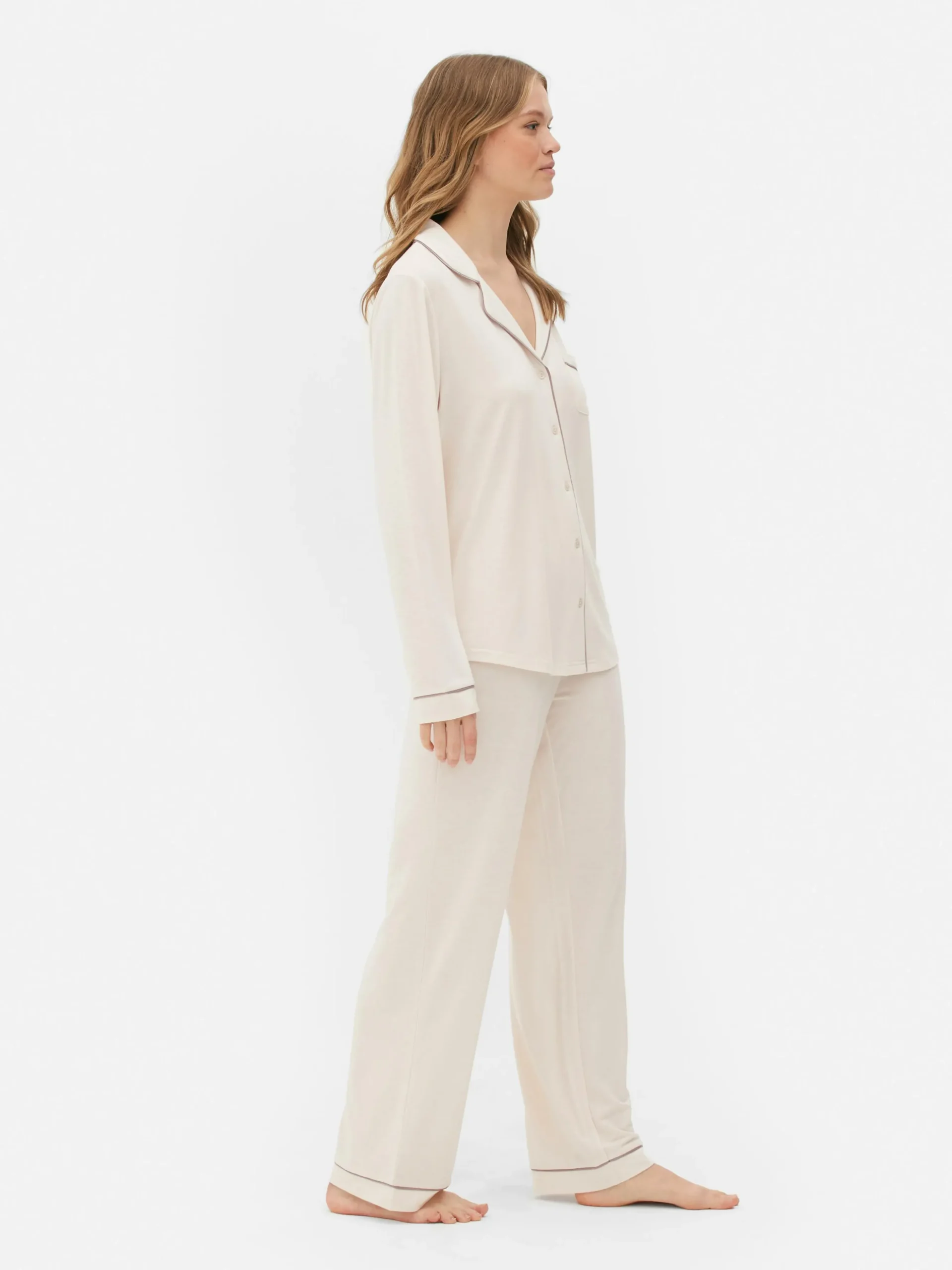 Lange Boyfriend-pyjama