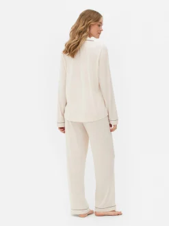 Lange Boyfriend-pyjama