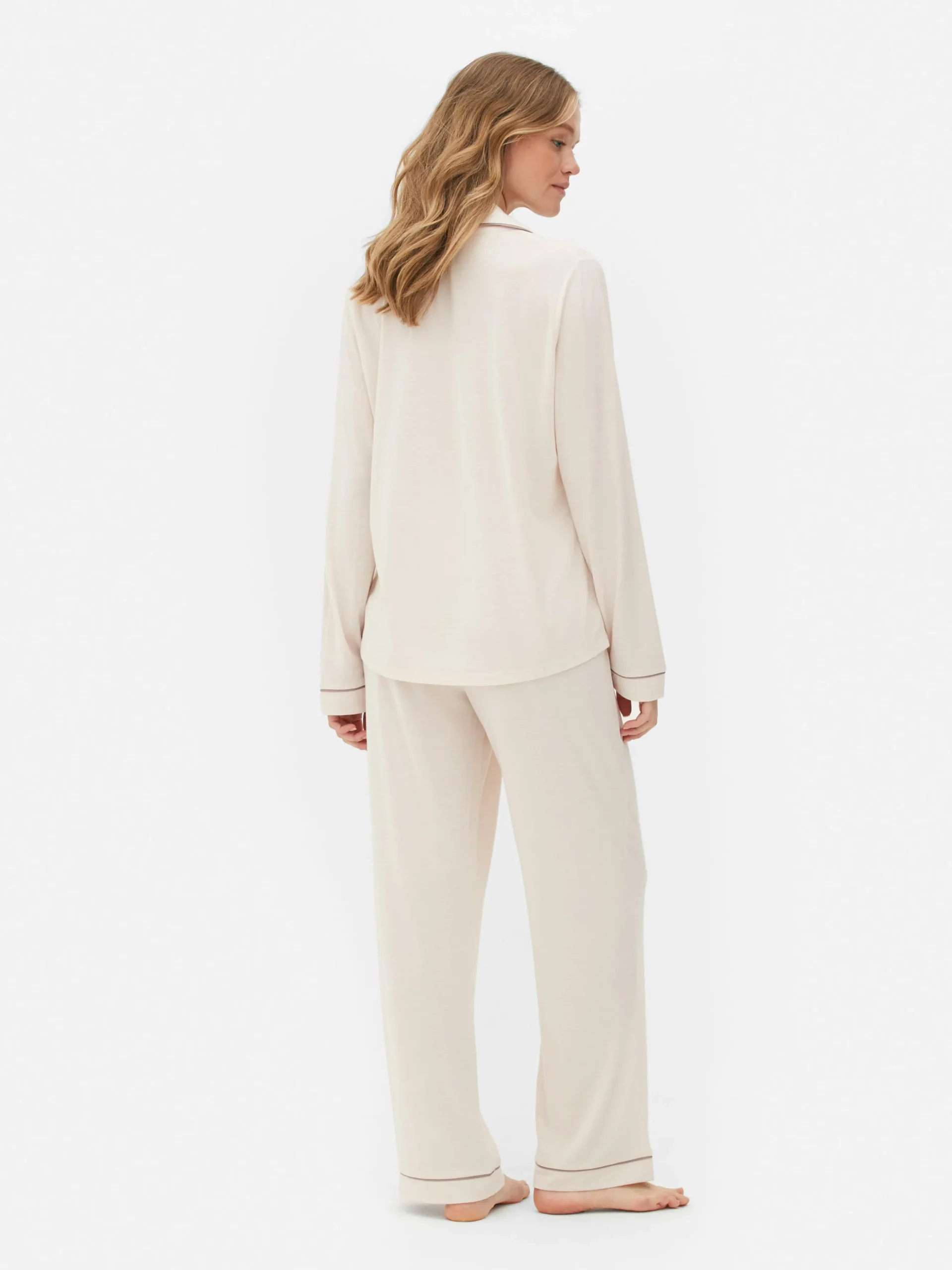 Lange Boyfriend-pyjama