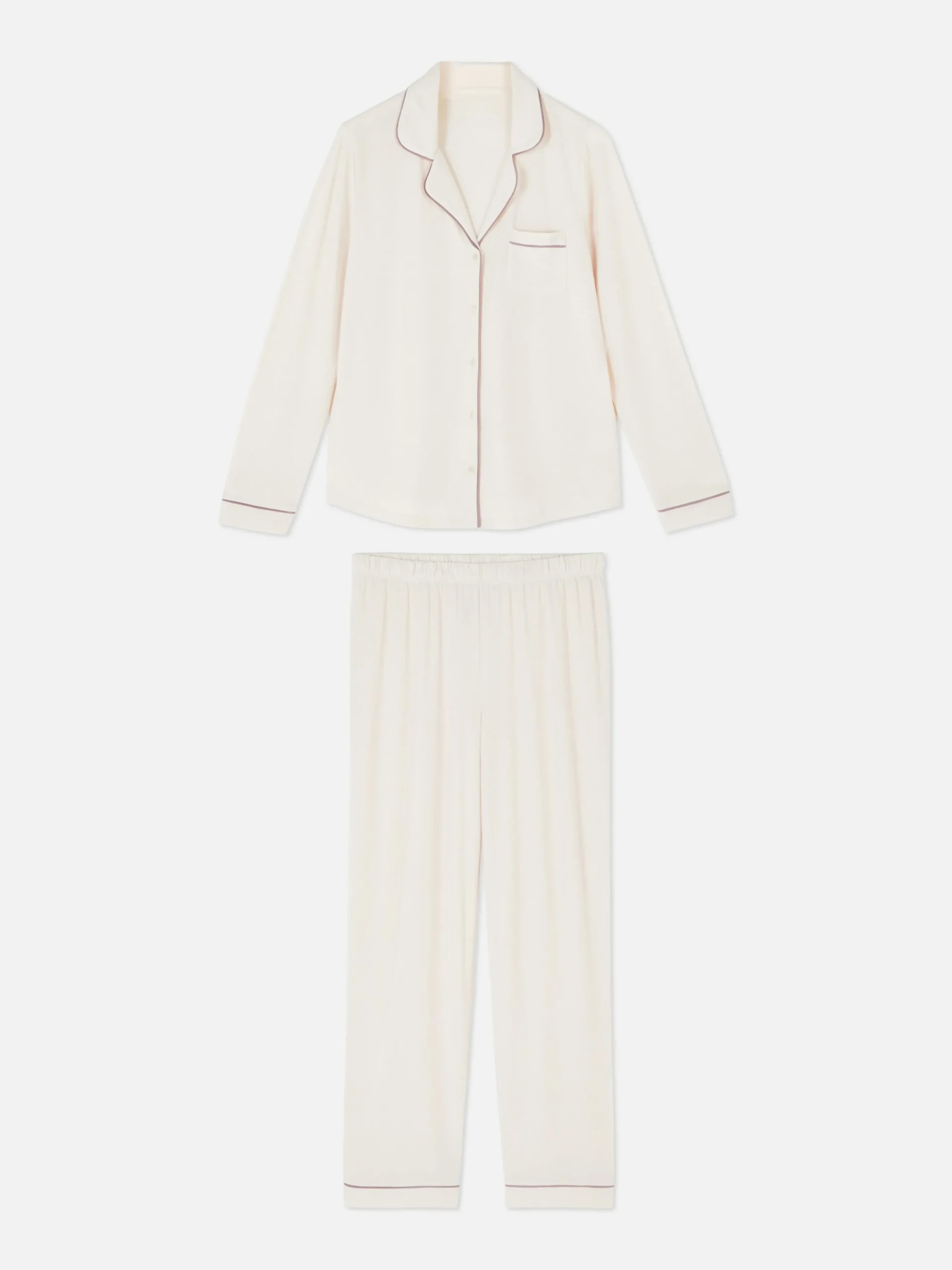 Lange Boyfriend-pyjama