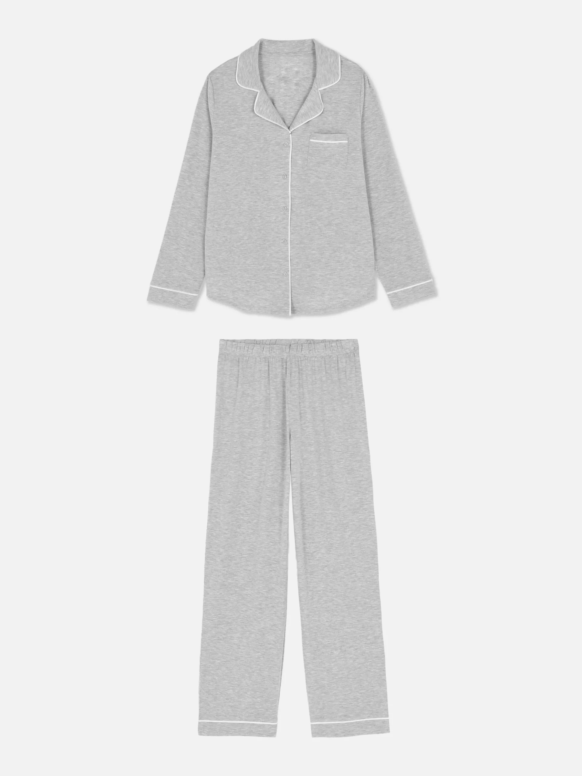 Lange Boyfriend-pyjama
